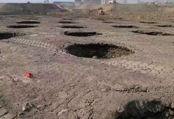 山東淄播市住宅區(qū)強(qiáng)夯地基施工